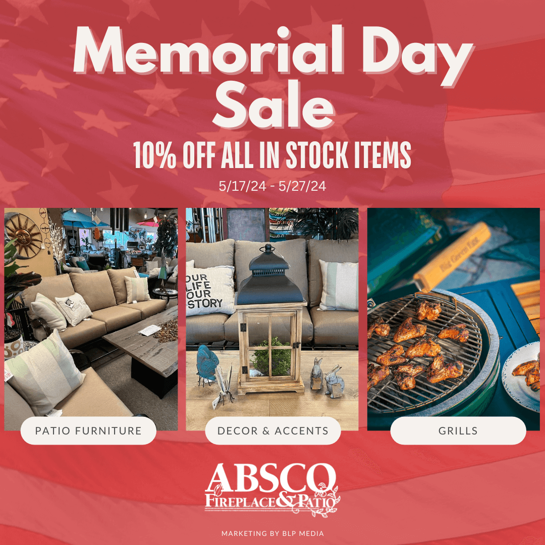 Memorial Day Sale ABSCO Fireplace & Patio