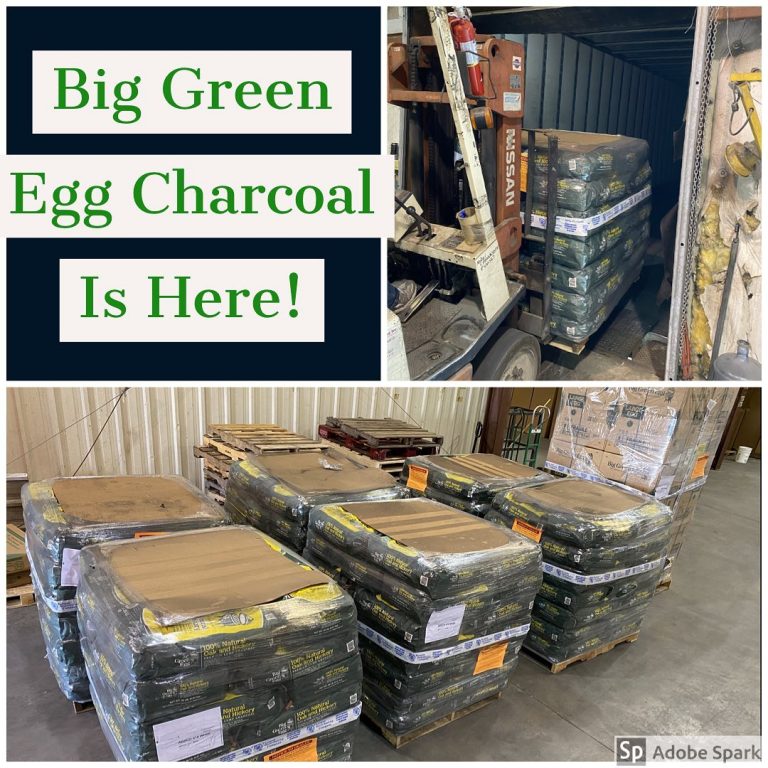 Big Green Egg Charcoal Restocked ABSCO Fireplace & Patio